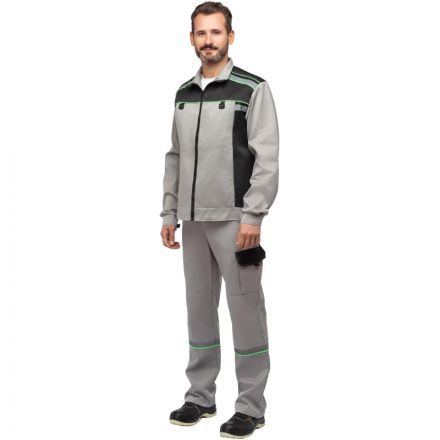 Костюм рабочий летний муж. л26-КПК сер/черн (р.64-66) 170-176 Костюм рабочий летний муж. л26-КПК сер/черн (р.64-66) 170-176