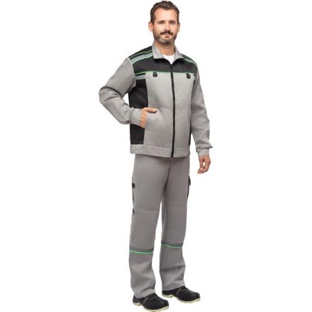 Костюм рабочий летний муж. л26-КПК сер/черн (р.64-66) 170-176 Костюм рабочий летний муж. л26-КПК сер/черн (р.64-66) 170-176