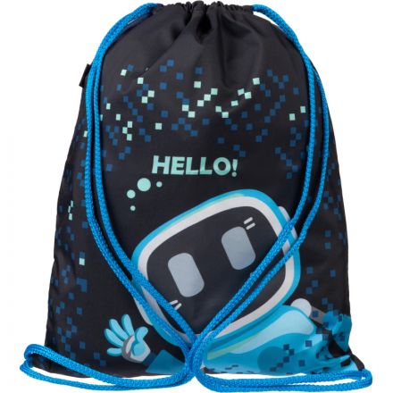 Мешок для обуви Комус Класс Robot Hello, 330x420 мм, МО-20 Мешок для обуви Комус Класс Robot Hello, 330x420 мм, МО-20