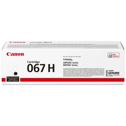 Картридж лазерный CANON (067HBK) i-SENSYS LBP631Cw/MF655Cdw и другие, черный, ресурс 3130 стр., ОРИГИНАЛЬНЫЙ, 5106C002