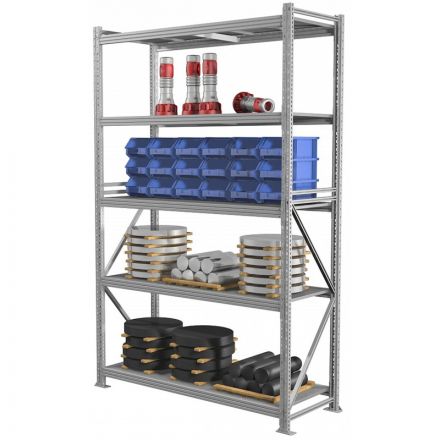 Стеллаж металлический ПРАКТИК_MS Pro  250/180x60/5 полок