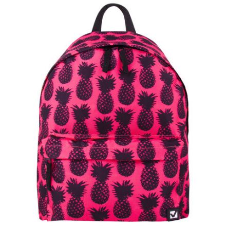 Рюкзак BRAUBERG СИТИ-ФОРМАТ универсальный, "Ananas", розовый, 41х32х14 см, 228851 Рюкзак BRAUBERG СИТИ-ФОРМАТ универсальный, "Ananas", розовый, 41х32х14 см, 228851