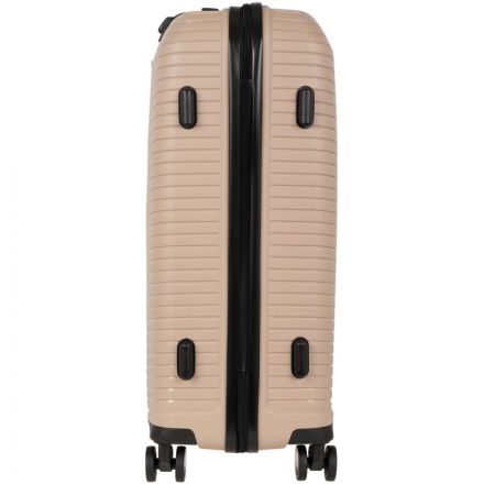 Чемодан средний М пластик PP (полипропилен) бежевый РР823(24) Чемодан средний М пластик PP (полипропилен) бежевый РР823(24)