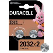 Батарейка DURACELL CR2032-2BL литий бл/2шт