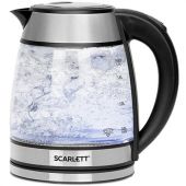 Чайник SCARLETT SC-EK27G54, 1,7 л, 1800 Вт, закрытый нагревательный элемент, стекло, стальной Чайник SCARLETT SC-EK27G54, 1,7 л, 1800 Вт, закрытый нагревательный элемент, стекло, стальной