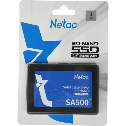 SSD накопитель Netac SATA-III 1TB NT01SA500-1T0-S3X SA500 2.5