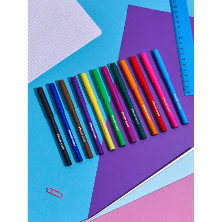 Фломастеры Комус Класс ColorPics набор 12 цв.,вентилир.,смыв., блист. упак Фломастеры Комус Класс ColorPics набор 12 цв.,вентилир.,смыв., блист. упак