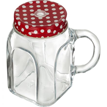 Кружка с красной крышкой HOMEMADE 12 шт/уп (80388R/12) Кружка с красной крышкой HOMEMADE 12 шт/уп (80388R/12)