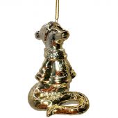 Игрушка НГ подвесная из фарфора / 5,8х8х5,5см арт.92739 Игрушка НГ подвесная из фарфора / 5,8х8х5,5см арт.92739