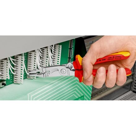 Клещи электромонтажные VDE L-200 мм KNIPEX KN-1396200 Клещи электромонтажные VDE L-200 мм KNIPEX KN-1396200