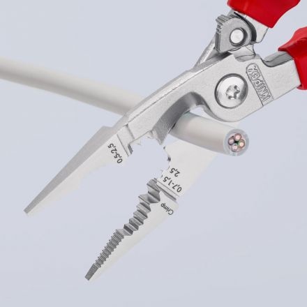 Клещи электромонтажные VDE L-200 мм KNIPEX KN-1396200 Клещи электромонтажные VDE L-200 мм KNIPEX KN-1396200