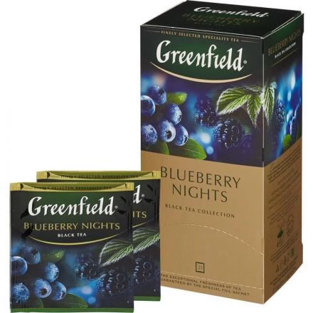 Чай Greenfield Blueberry nights 1,5гх25пак.черн.0996-10-1,365731 Чай Greenfield Blueberry nights 1,5гх25пак.черн.0996-10-1,365731