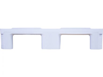 Паллет 1200x800х160 сплошной, гигиенический, на 3-х полозьях  серый