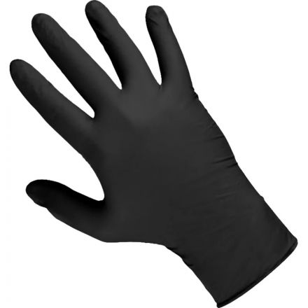 Перчатки одноразов. нитрил JetaSafety JSN908 черные р.M (50 пар/уп)
