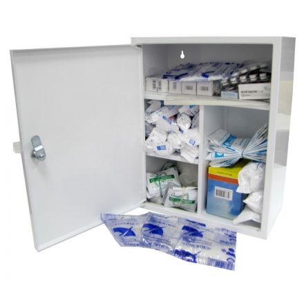 Аптечка первой помощи коллективная ФЭСТ настенная (до 100 человек) (металл) № 3.3 Аптечка первой помощи коллективная ФЭСТ настенная (до 100 человек) (металл) № 3.3