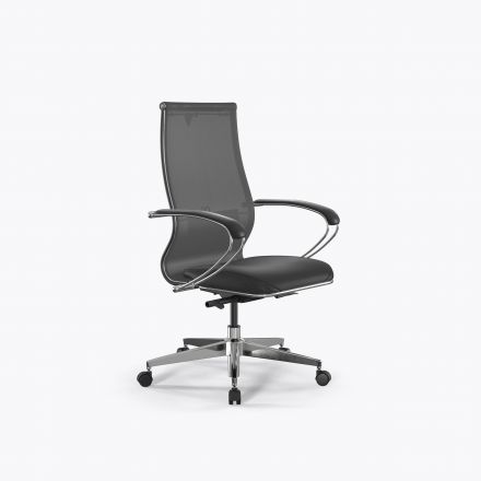 Кресло SynchroSit 10 B2-163K - T+Extra /Km00/Wm12/K1cL(M24.B22.G18.W02) Серый-Черный