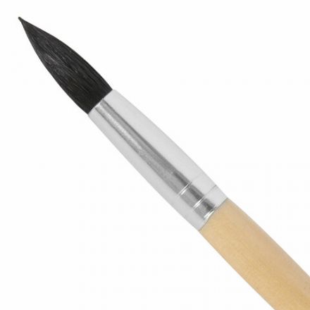 Кисть BRAUBERG, белка, круглая, № 8, 200185 Кисть BRAUBERG, белка, круглая, № 8, 200185