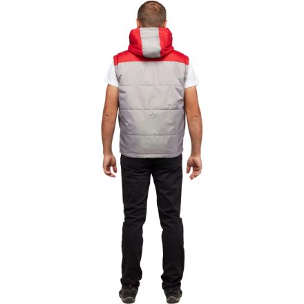 Жилет утепленный цв. серый/красный р. 52/170-176