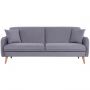 Диван 0MX_ХД_Finsoffa ANN Relax 3, раскл.2подушки,тк.вел. Formula 925 серый