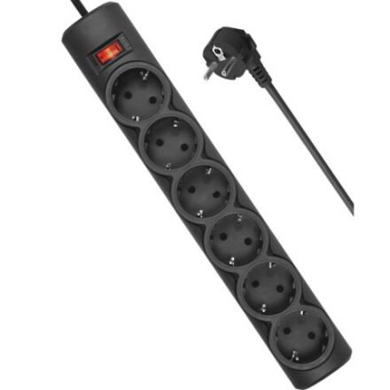 Сетевой фильтр DEFENDER DFS 155, 6 розеток, 5 м, черный, 99496 Сетевой фильтр DEFENDER DFS 155, 6 розеток, 5 м, черный, 99496