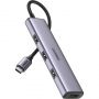 Разветвитель USB Ugreen CM473 (20841) USB-C to 4xUSB 3.0 Hub. серый