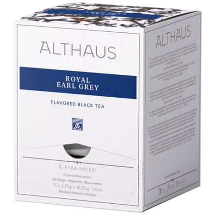 Чай ALTHAUS "Royal Earl Grey" черный, 15 пирамидок по 2,75 г, ГЕРМАНИЯ, TALTHL-P00004 Чай ALTHAUS "Royal Earl Grey" черный, 15 пирамидок по 2,75 г, ГЕРМАНИЯ, TALTHL-P00004