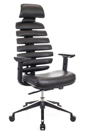 Кресло Everprof Ergo Black (Эрго Блэк) Экокожа Черный