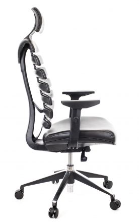 Кресло Everprof Ergo Black (Эрго Блэк) Экокожа Черный