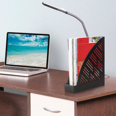 Лоток вертикальный для бумаг BRAUBERG "Standard+", 250х90х300 мм, черный, 237224 Лоток вертикальный для бумаг BRAUBERG "Standard+", 250х90х300 мм, черный, 237224