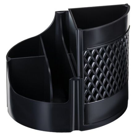 Подставка-органайзер STAFF Basic, 120х120х110 мм, 5 отделений, черная, 237949 Подставка-органайзер STAFF Basic, 120х120х110 мм, 5 отделений, черная, 237949