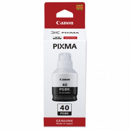 Чернила CANON (GI-40BK) для СНПЧ Pixma G5040/G6040/GM2040, черные, ресурс 6000 страниц, оригинальные, 3385C001 Чернила CANON (GI-40BK) для СНПЧ Pixma G5040/G6040/GM2040, черные, ресурс 6000 страниц, оригинальные, 3385C001