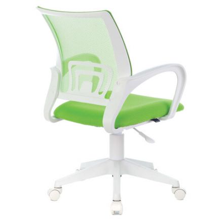 Кресло BRABIX "Fly MG-396W", с подлокотниками, пластик белый, сетка, салатовое, 532403, MG-396W_532403 Кресло BRABIX "Fly MG-396W", с подлокотниками, пластик белый, сетка, салатовое, 532403, MG-396W_532403