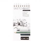 Скетчбук Sketch&Art 105х220 мм, 150 л. крафт 45 гр. на гребне 1-150-565/03