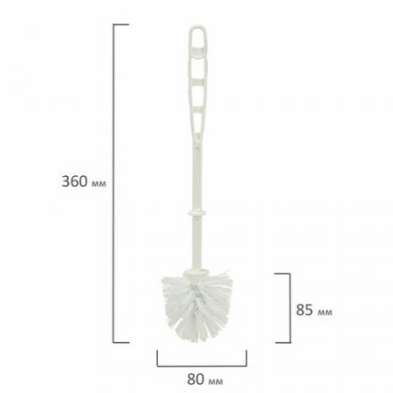 Ершик для унитаза без подставки, белый, IDEA, М 5030