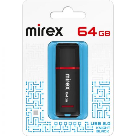 Флеш-память Mirex USB KNIGHT BLACK 64Gb (13600-FMUKNT64 )