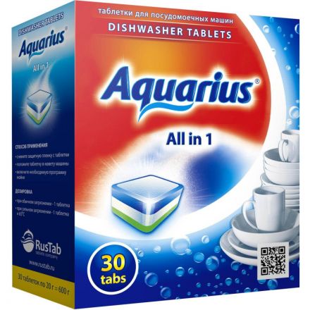 Таблетки для ПММ Aquarius ALLin1 (midi) 30шт/уп