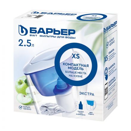 Фильтр-кувшин Барьер Extra индиго 2.5 литра (артикул производителя В091Р00)