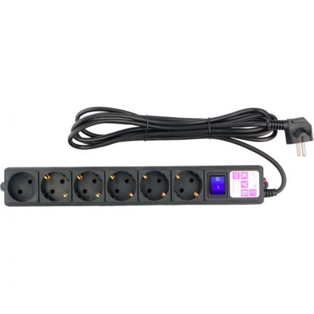 Сетевой фильтр Power Cube 3м 6 розеток, 16А/3,5кВт, провод 3x1,0