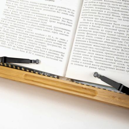 Подставка для книг и планшетов большая бамбуковая BRAUBERG, 34х24 см, регулируемый наклон, 237896 Подставка для книг и планшетов большая бамбуковая BRAUBERG, 34х24 см, регулируемый наклон, 237896
