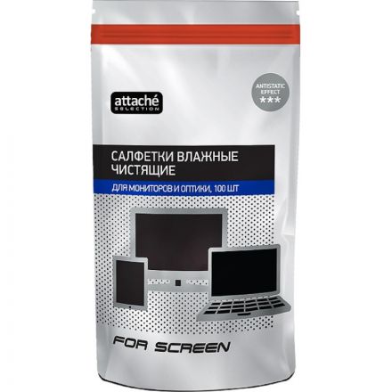 Салфетки Attache Selection For Screen запасной блок для экранов (100 штук)