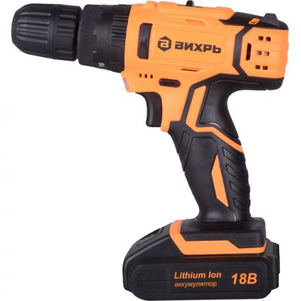Дрель-шуруповерт аккум. ударная ВИХРЬ ДА-18Л-2кУ 45Нм, 2АКБ(2Ач) (72/14/17) Дрель-шуруповерт аккум. ударная ВИХРЬ ДА-18Л-2кУ 45Нм, 2АКБ(2Ач) (72/14/17)