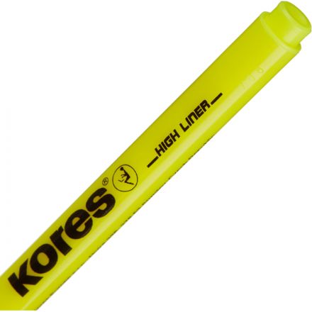 Текстовыделитель Kores желтый (толщина линии 0.5-3.5 мм) Текстовыделитель Kores желтый (толщина линии 0.5-3.5 мм)