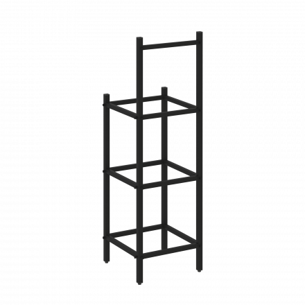 Loft Угловой проходной переходной модуль VR.L-SL.UPK-2.2.3 Чёрный металл 446*446*1458