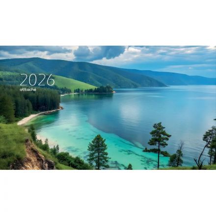 Календарь настенный 3-х блочный 2026 Attache,Супер-Прем+блок,Байкал,440х835