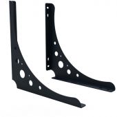 Кронштейн РЭ_набор д/полки, S200B, 200х200мм, черный (701054)