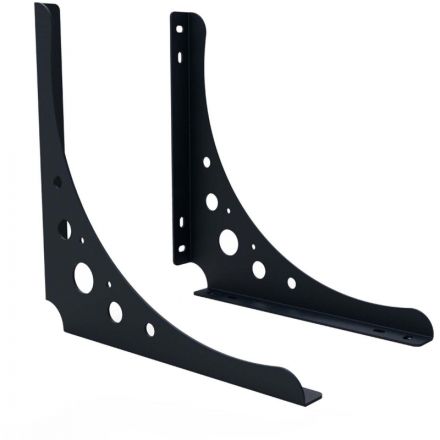 Кронштейн РЭ_набор д/полки, S200B, 200х200мм, черный (701054)