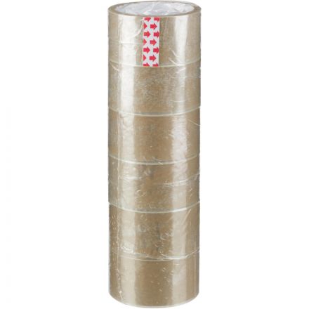 Клейкая лента Упаковочная 48мм х 30м 38мкм прозрачная 6 шт/уп Клейкая лента Упаковочная 48мм х 30м 38мкм прозрачная 6 шт/уп