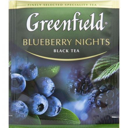 Чай Greenfield Blueberry Nights черный с черникой 25 пакетиков