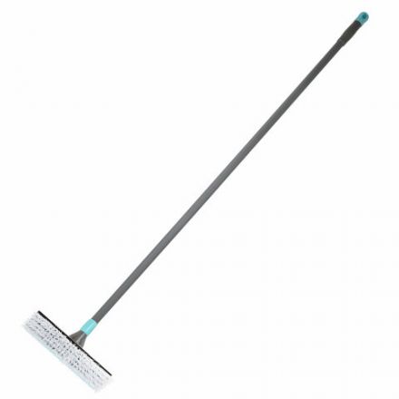 Швабра со щеткой-шробер + водосгон, универсальная для сухой и влажной уборки, черенок 130см, ширина 27см, щетина 3,5см, LAIMA HOME, 606806 Швабра со щеткой-шробер + водосгон, универсальная для сухой и влажной уборки, черенок 130см, ширина 27см, щетина 3,5см, LAIMA HOME, 606806