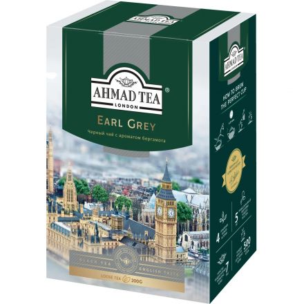 Чай Ahmad Tea Earl Grey черный с бергамотом листовой, 200г 1290-012 Чай Ahmad Tea Earl Grey черный с бергамотом листовой, 200г 1290-012